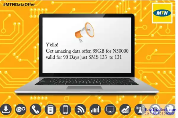 Get 85GB, 50GB & 22GB At A Cheaper Price As MTN Re-Launched New Data Plans